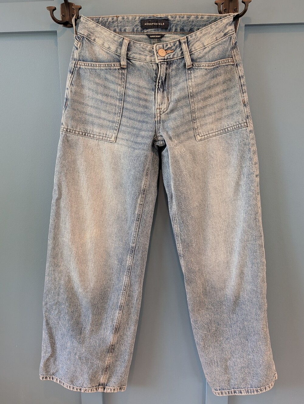 Aeropostale Super Baggy Light Blue Denim Jeans